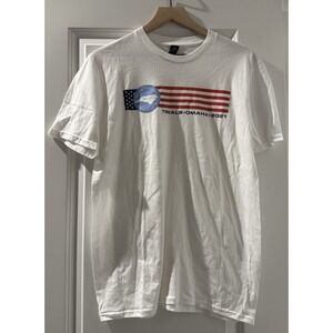 Speedo NCAC Trials Omaha 2021 Swim Team T Shirt Medium White USA Flag